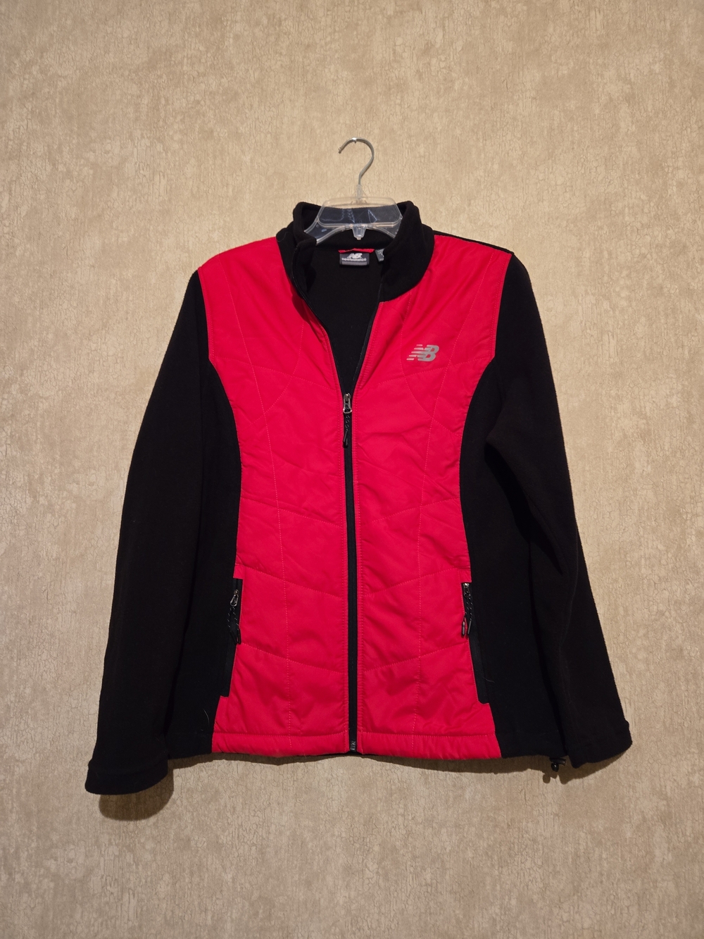 New Balance Women's Pink & Black Quilted Jacket